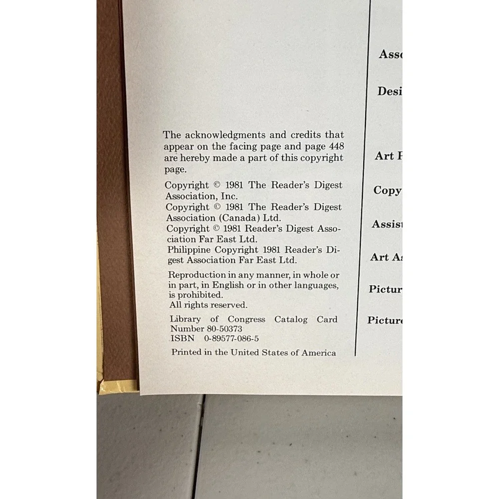 Reader's Digest Back to Basics Hardcover 1981 Traditional Skills Illustrated